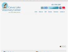 Tablet Screenshot of carverlakevet.com